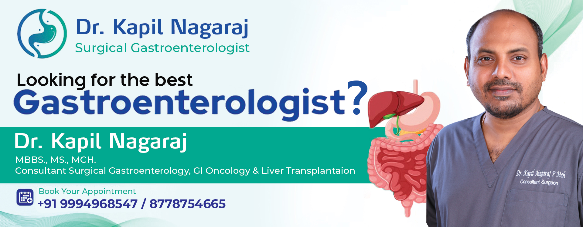 Compassionate Gastroenterology services for optimal digestive health with K. Kapil Nagaraj, best gastroenterologists in Kanchipuram